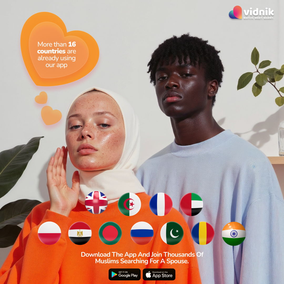 Vidnikapp's tweet image. Find your halal marriage match with Vidnik💍, the Muslim marriage app now live in 16 countries.🌍

Download now!

#HalalMatch #MuslimMarriage #FaithBasedDating #NikahGoals #IslamicMarriage #MuslimSingles #VidnikApp #HalalLove #MuslimDatingApp #FindYourMatch