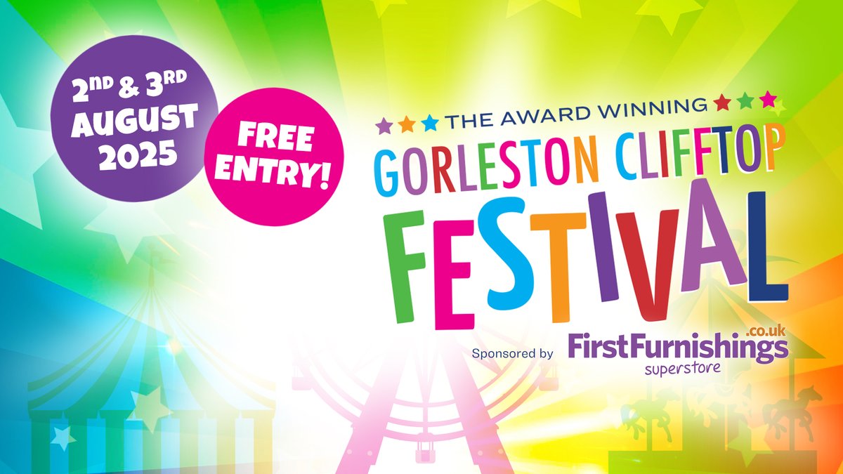 greatyarmouthbc's tweet image. π The Gorleston Cliff Top Gala is back 2β3 August! Enjoy live music, funfair rides, tasty food & more β all by the sea! ππΆ FREE entry, fun for all the family! Donβt miss this summer favourite on the cliffs! π #GorlestonGala #VisitGorleston #WhatsOn