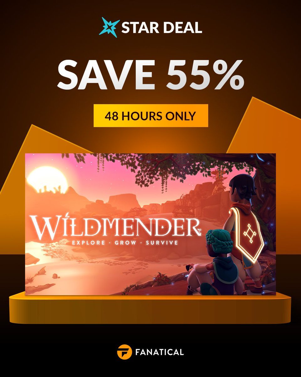 Fanatical's tweet image. ✨ Star Deal! ✨
Save 55% on Wildmender for the next 48 hours only!
🔗 fanatical.com/en/game/wildme…