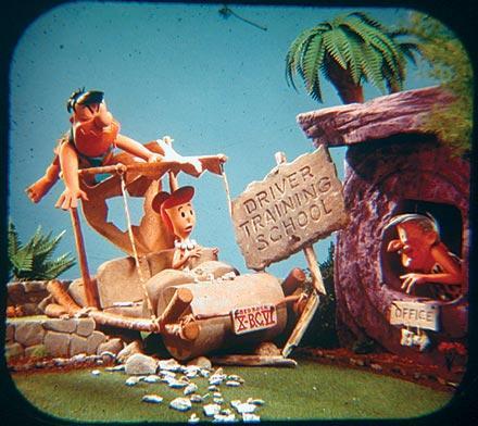 The Flintstones View-Master slides
Wilma Learns to Drive
lol
