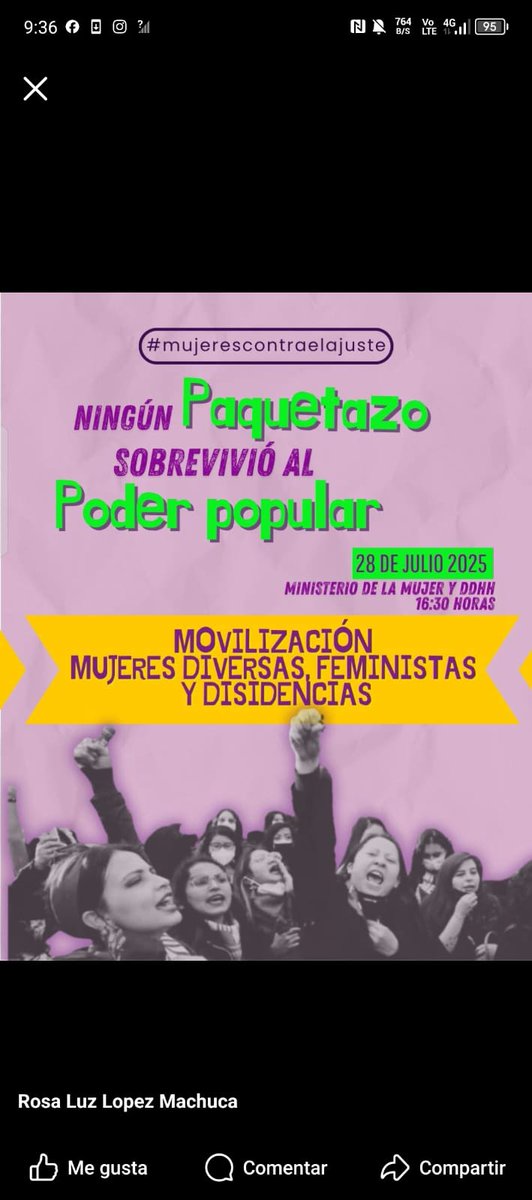 Los Derechos Humanos de las Mujeres se respetan, no fueron dádivas de Gobierno alguno, fueron producto de nuestras Resistencias y Luchas Feministas!!
#TenemosMinisterioDeLaMujer
#TodosLosDerechosTodos
#BastadeViolencias