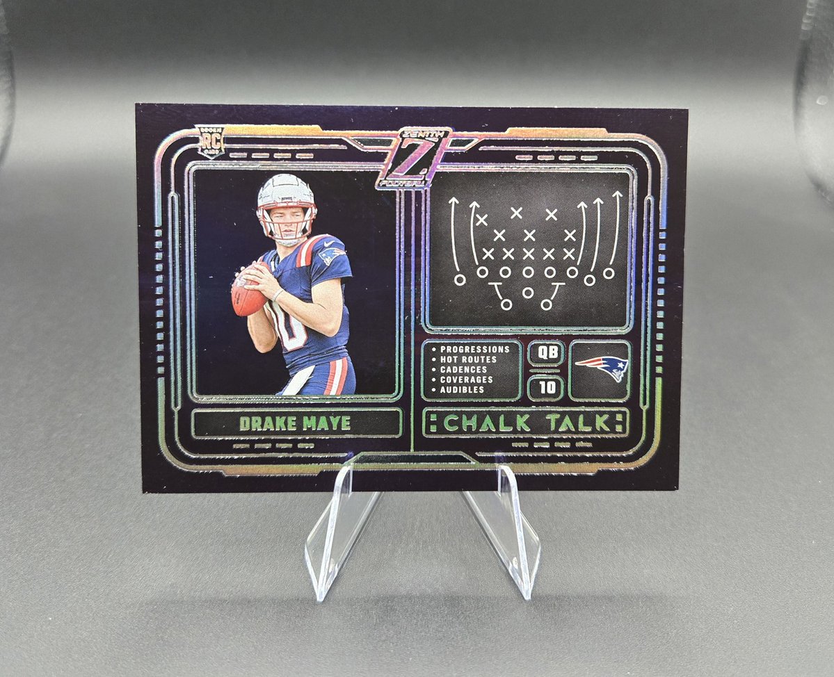 ChrisMacCards's tweet image. Drake Maye Chalk Talk - $10