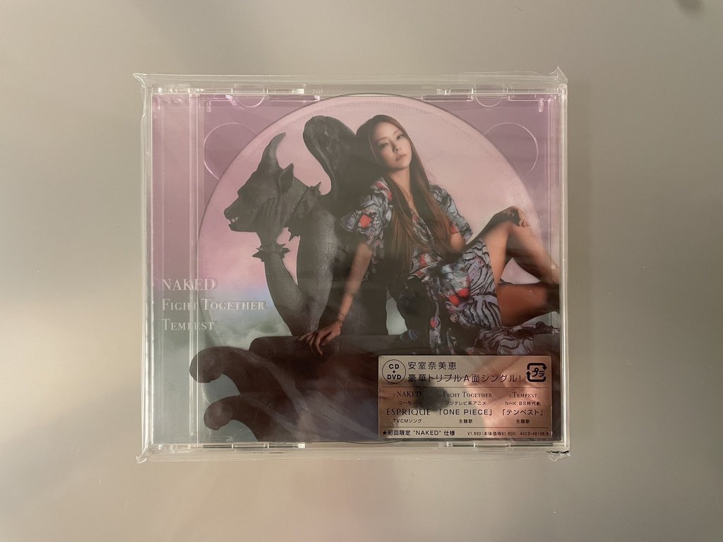 hanimage58's tweet image. 2011年7月27日に安室奈美恵ちゃんの「NAKED/Fight Together/Tempest」が発売されて14周年。コーセー「エスプリーク」CMソング、アニメ「ONE PIECE」のOPテーマ、BSの時代劇「テンペスト」の主題歌に起用された、豪華トリプルA面シングルでございます。
#安室奈美恵
#NAKED
#FightTogether
#Tempest