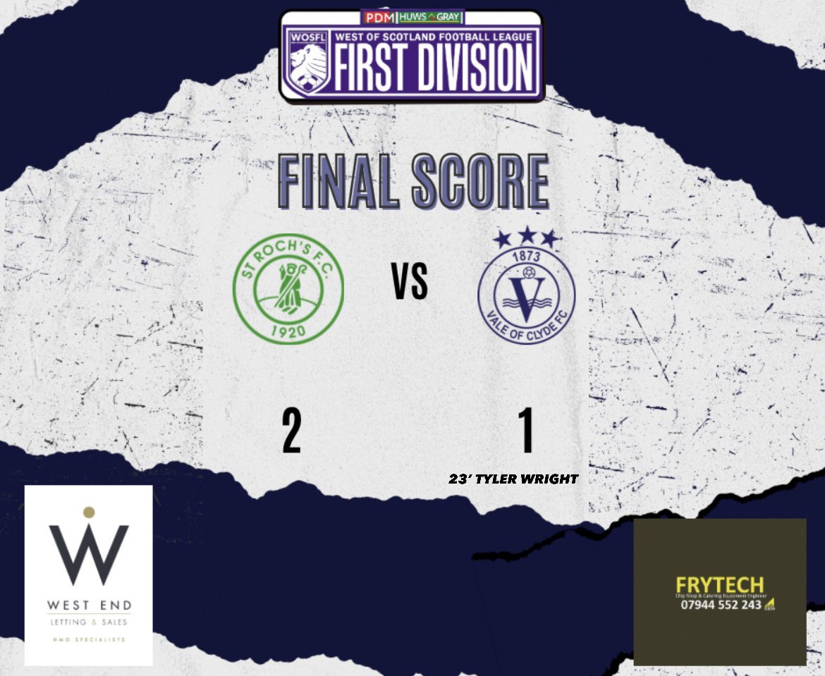 ValeOfClydeJnrs's tweet image. Full time at JMP and it’s the hosts that take all 3 points as a terrific strike late in the game separates the sides, after a frantic game! 

The Tin Pail will be disappointed not to take anything away from that game, having been really positive throughout the game, just weren’t…