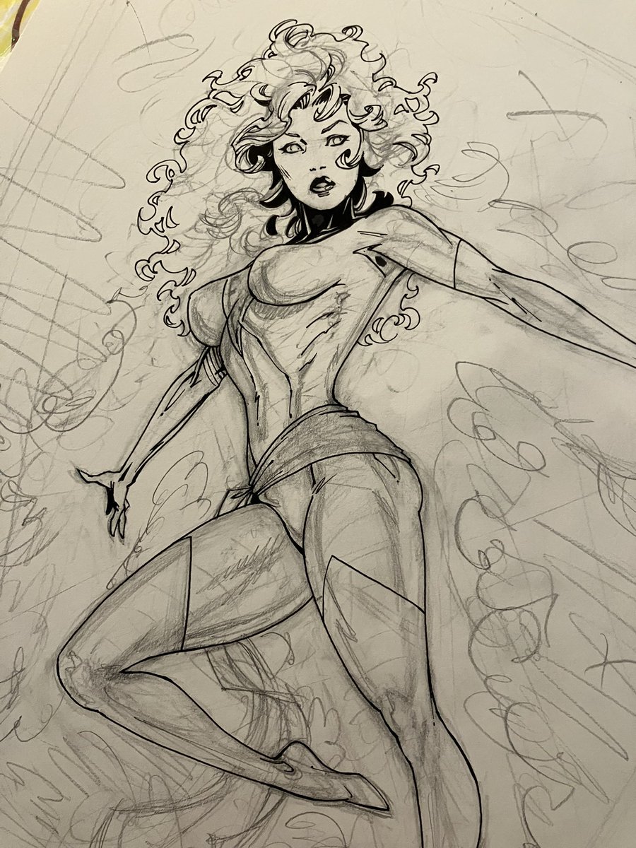 Jean Grey becoming Phoenix WIP.