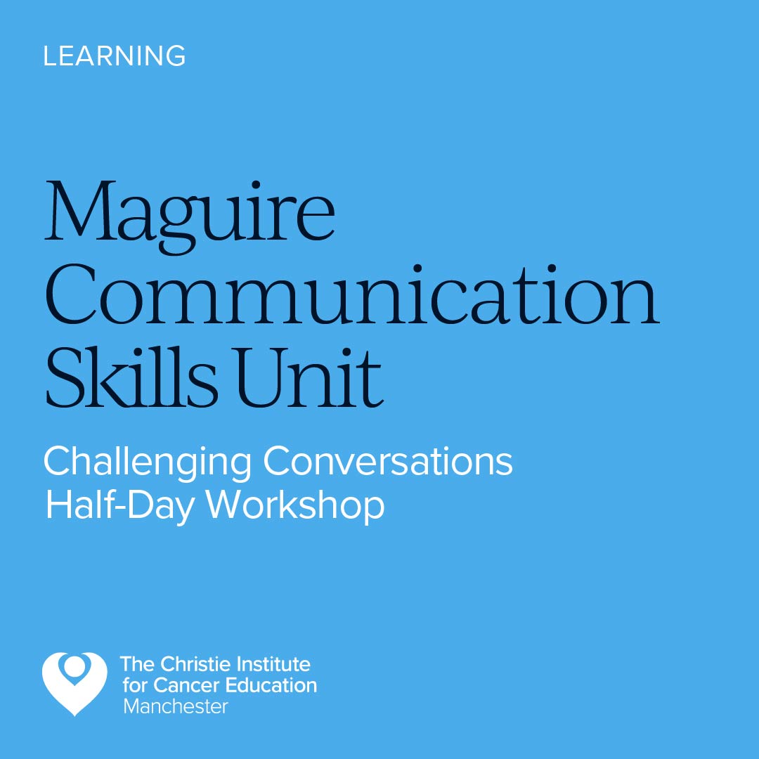 Challenging Conversations half day Workshop

Tues 1 July (more dates available)
Boost your confidence in handling tough talks with patients &amp; families. Learn key skills to support, inform &amp; empower.

Follow the link for more info and booking: ow.ly/vlfH50VR2Yk
