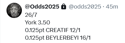 I won't lie, July has been an awful month but BEYLERBEYI 16/1 just made it a little better! Came from last to first down the York straight to get up just a stride before the line. 💣