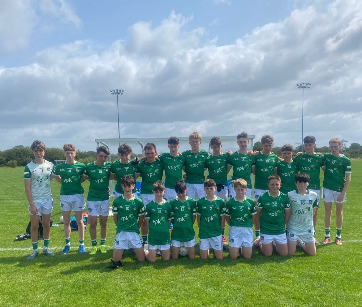 LimerickCLG's tweet image. Limerick U14 white Football Team played three games today - Beating Clare & Tipperary, but lost to Cork