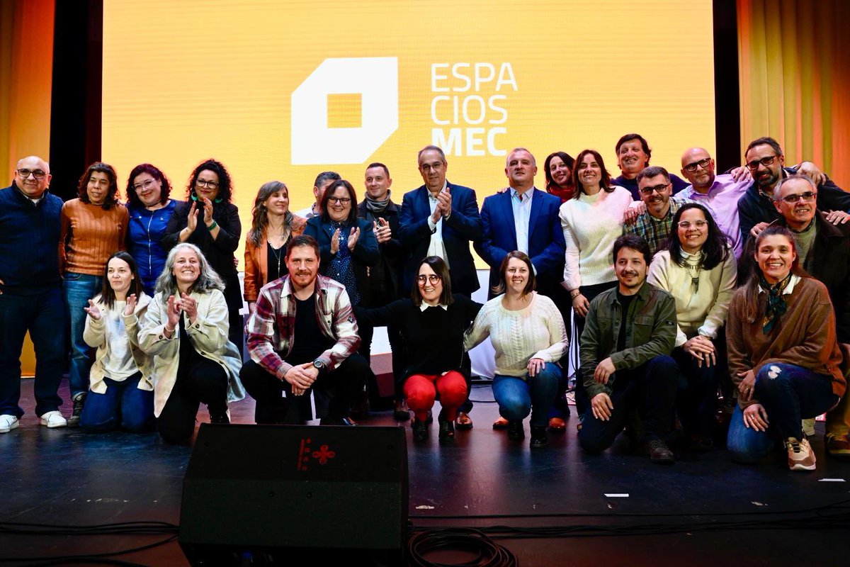 Ayer dimos un paso importante con el lanzamiento de Espacios MEC. 
Hoy miramos hacia adelante: para seguir promoviendo cultura, educación, innovación y derechos en cada rincón del país, con presencia y compromiso sostenido.