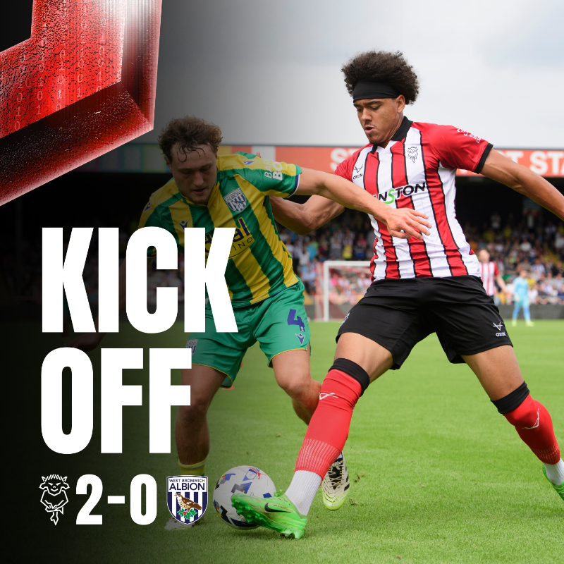 LincolnCity_FC's tweet photo. โฏ๏ธ Back to it!
โ๏ธ 46' | ๐ด 2-0 ๐ก | #LINWBA