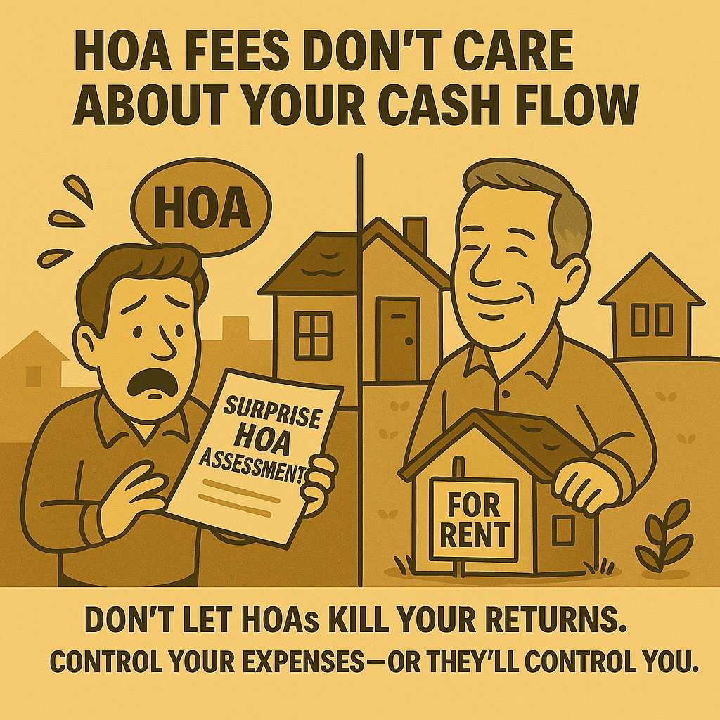 kenmcelroy's tweet image. Surprise bills aren’t just annoying they can wipe out your entire year of cash flow.

I learned this the hard way. One HOA fee hike or special assessment, and there goes your return.

Here’s the mindset shift: If you don’t control the expenses, you don’t control the deal.
That’s…