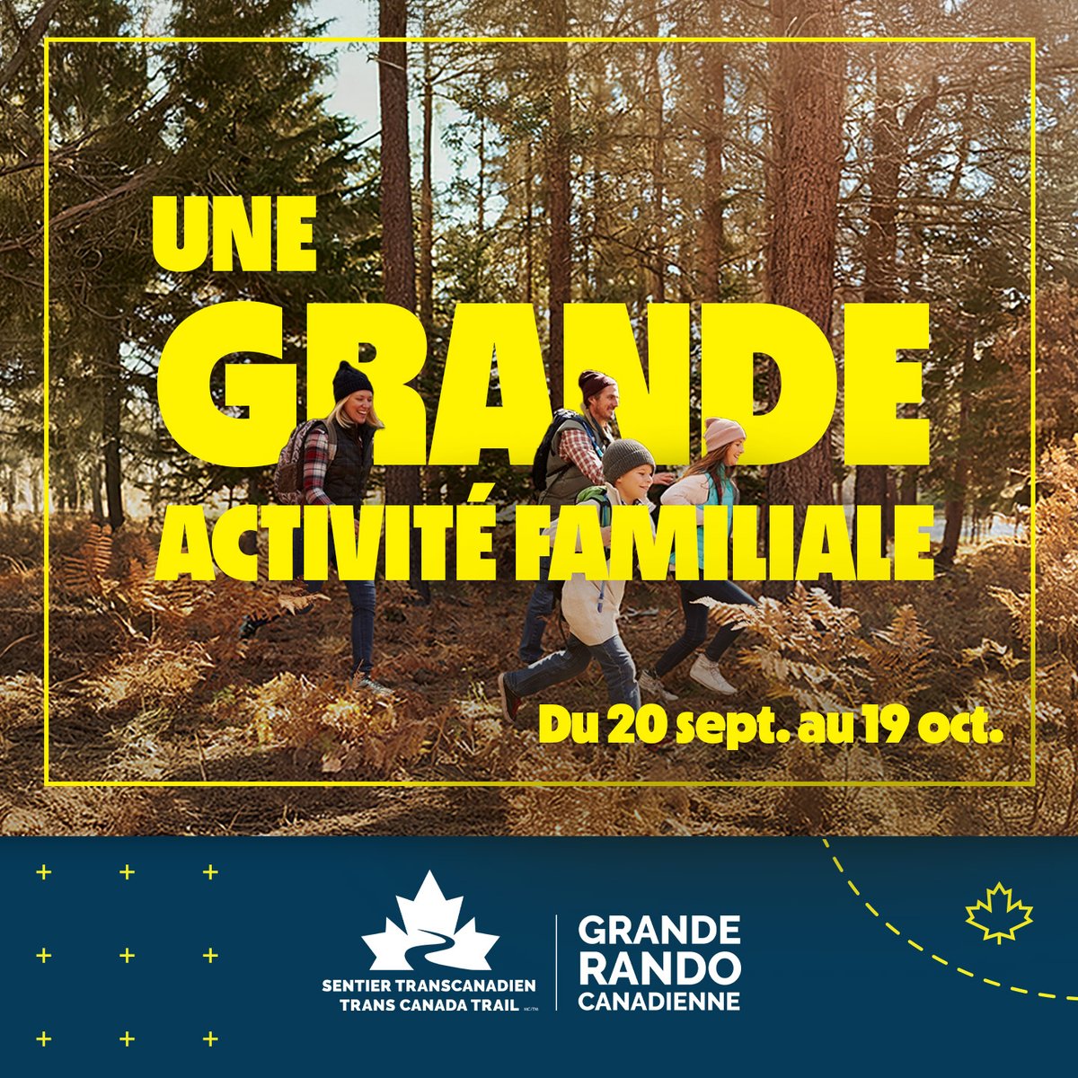 A) Une marche en nature 
 B) Une sortie à vélo 
 C) Une séance de jogging dans la ville 

Votez et inspirez les autres à bouger pour une bonne cause lors de la #GrandeRandoCanadienne! Un défi collectif parfait pour tous les âges! 

En savoir plus : brnw.ch/21wUrNe