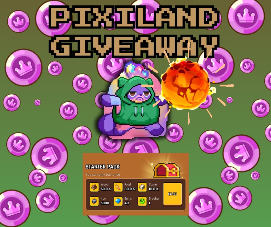 0xChae_'s tweet image. 🚨IT’S GIVEAWAY SZN!!!🚨
I’ll be giving away 5 Starter Packs and 1 Mythic Hero (in $RON)!
To join:
1️⃣ Follow @0xChae_ & @pixilandsocial
2️⃣ Like and Repost
3️⃣ Mention 3 friends and comment your Ronin address
Winners will be announced in 48 hours.
Good luck, everyone!