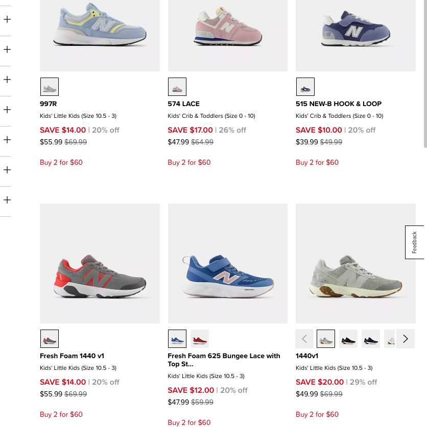 LordOfDiscounts's tweet image. 👟 New Balance Kids Shoes 2 for $60, now via Joe's New Balance Outlet
✍️ Free Shipping Orders $50+
🔗 - link.lordofsavings.com/3GLkxqF
#LRDeal | #AD