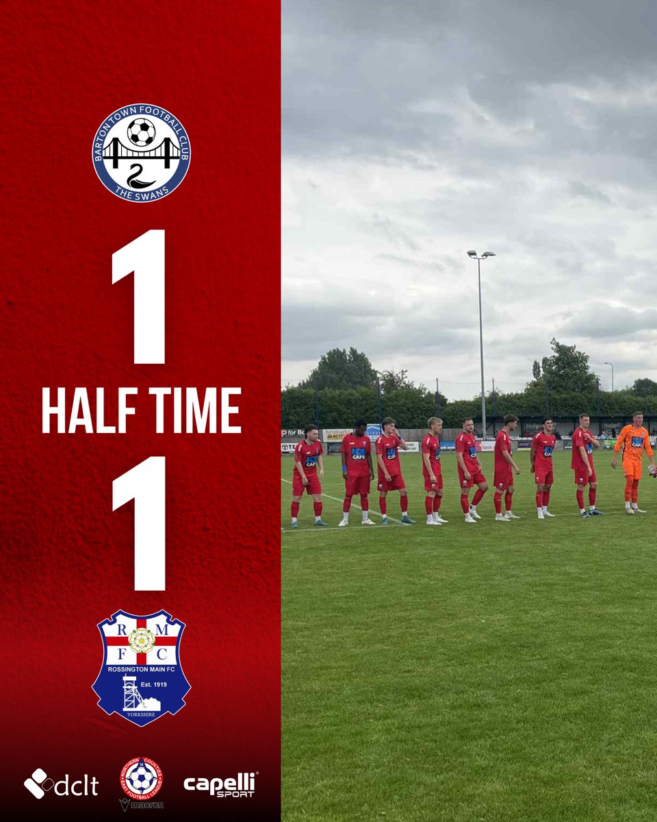 𝗛𝗔𝗟𝗙 𝗧𝗜𝗠𝗘 ⏸️ | The first 45 minutes ends level on the Humber with Paul Sherburn’s opener being cancelled out by Fraser Paperill’s finish for The Swans.

🦢 1 - 1 🔴

#UpTheRosso