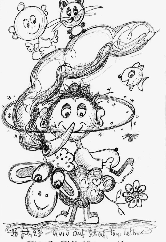 LLettink's tweet image. Guru auf Schaf. 

#art #artbrut #Kunst #Künstler #Seelenart #Tagesstätte #München