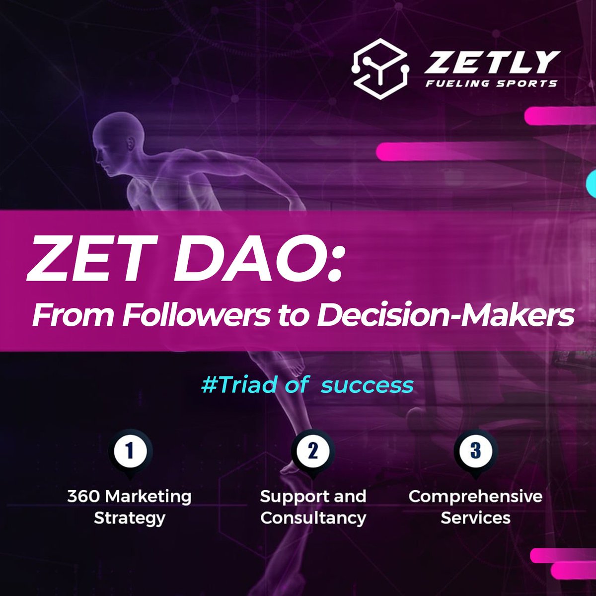 🤝 What is DAO – and why Zetly is going all-in?
Because fans should have a say.

 📌 Quiz Rules
 📌 Platform Features
 📌 New Markets
 📌 Fund Allocation
 📌 Sports Event Support

DAO = real fan-powered decisions.

 #Zetly #Web3 #DAO #FanEngagement #DigitalSport