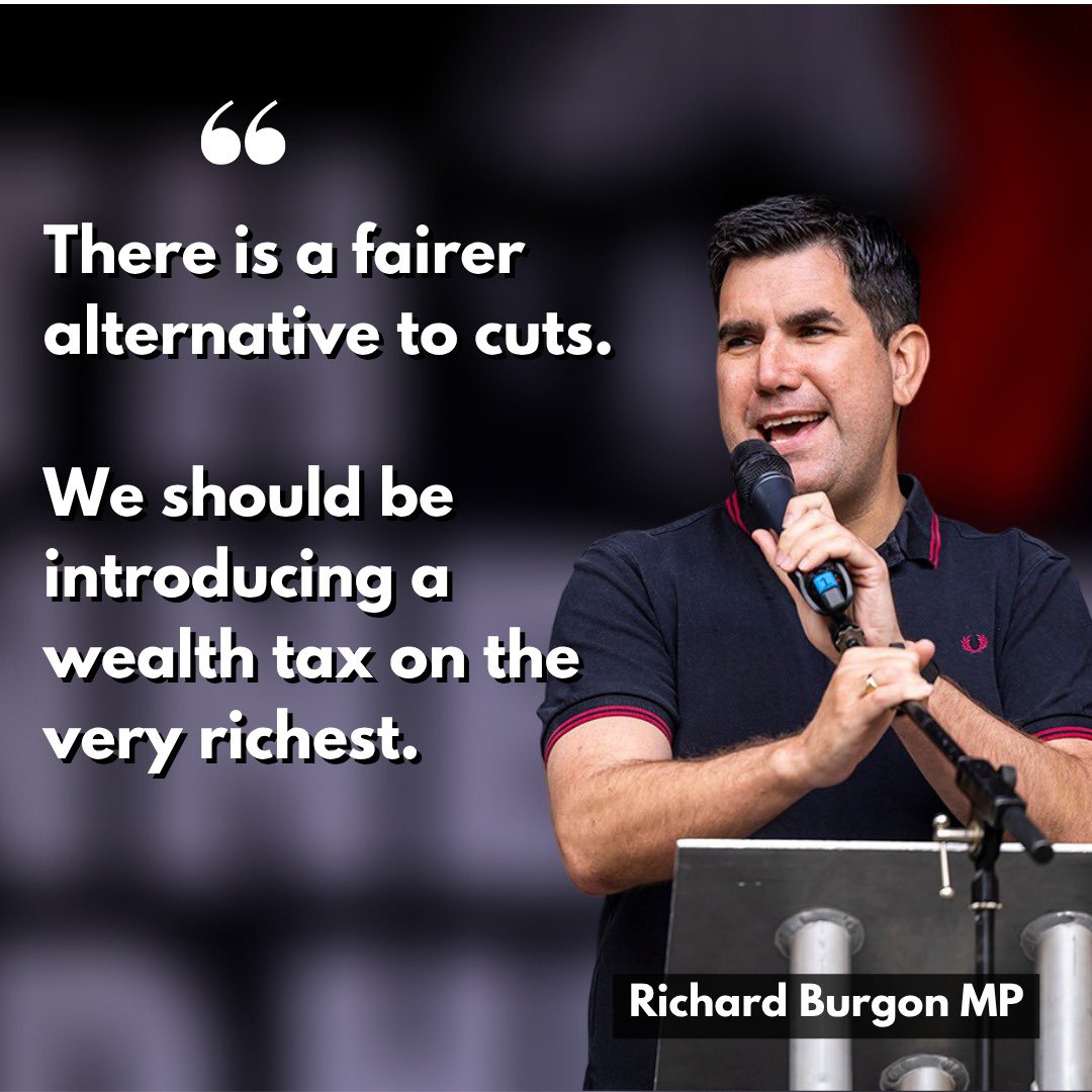There has been a staggering 150% surge in UK billionaire wealth since 2010:

▪️2010: £250 Billion
▪️2025: £620 Billion

The Government should not be making cuts. It should be introducing a Wealth Tax on the very wealthiest in our society.