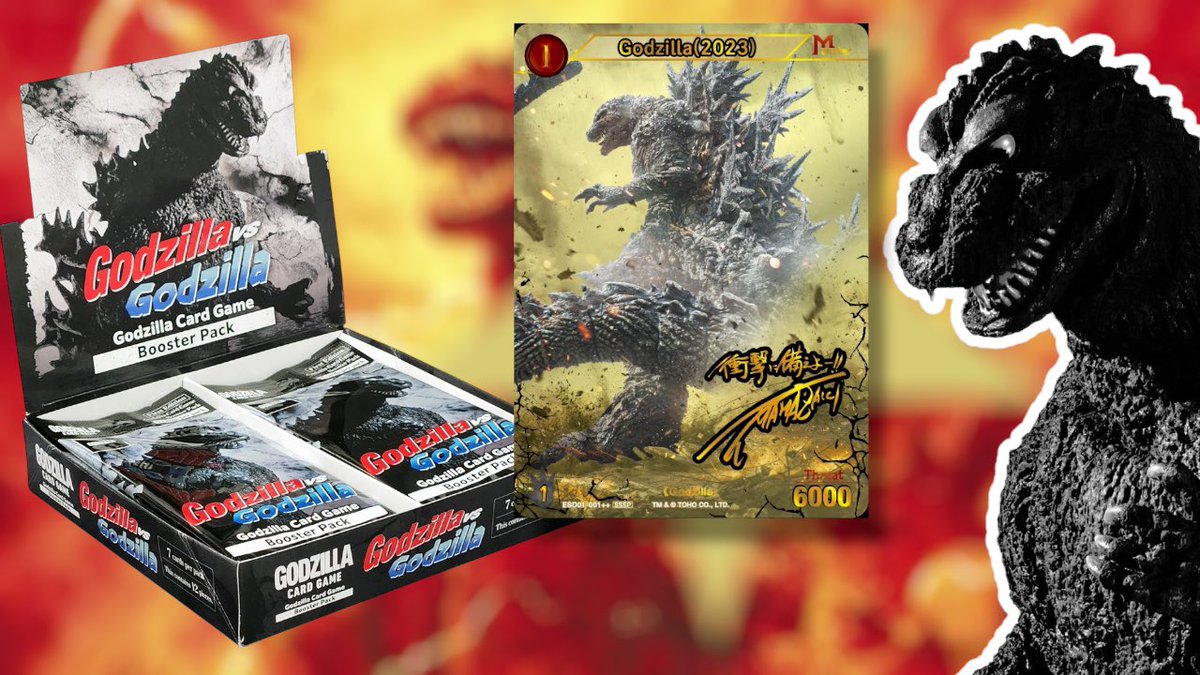 MaserSquad's tweet image. The Godzilla Card Game is here. While not the biggest fan of the screen shots and no original art work we cannot deny that the cards do look good. So here to the first of many box openings hoping to pull that gold card. youtu.be/F0dpnQOyZ6o?si… #Godzilla #TCGPulls