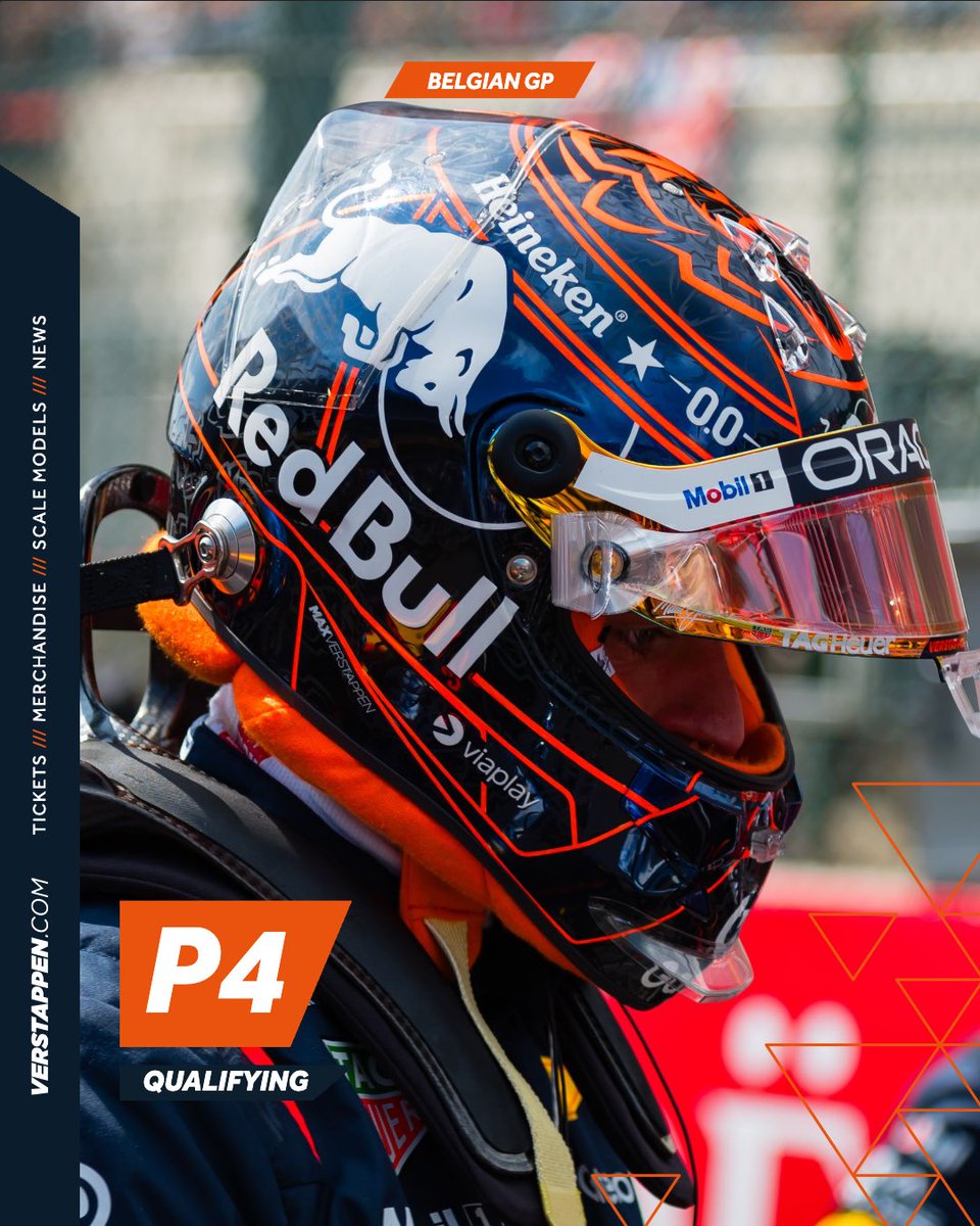 That’s P4 for Max in Qualifying… Second row for the race ⚔️

#BelgianGP