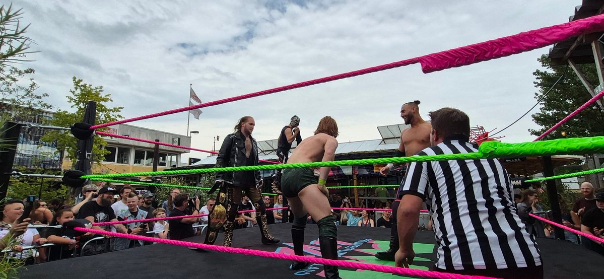 STRIGGA's tweet image. Rivality successfully defended the CZW Tag Team Title against Yuval Goldshmit and Conn Kelly at PWH in Utrecht.