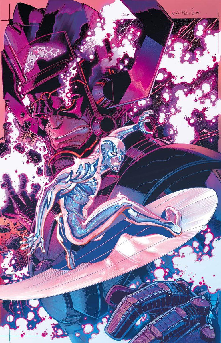 Silver Surfer &amp; Galactus | By Nick Bradshaw