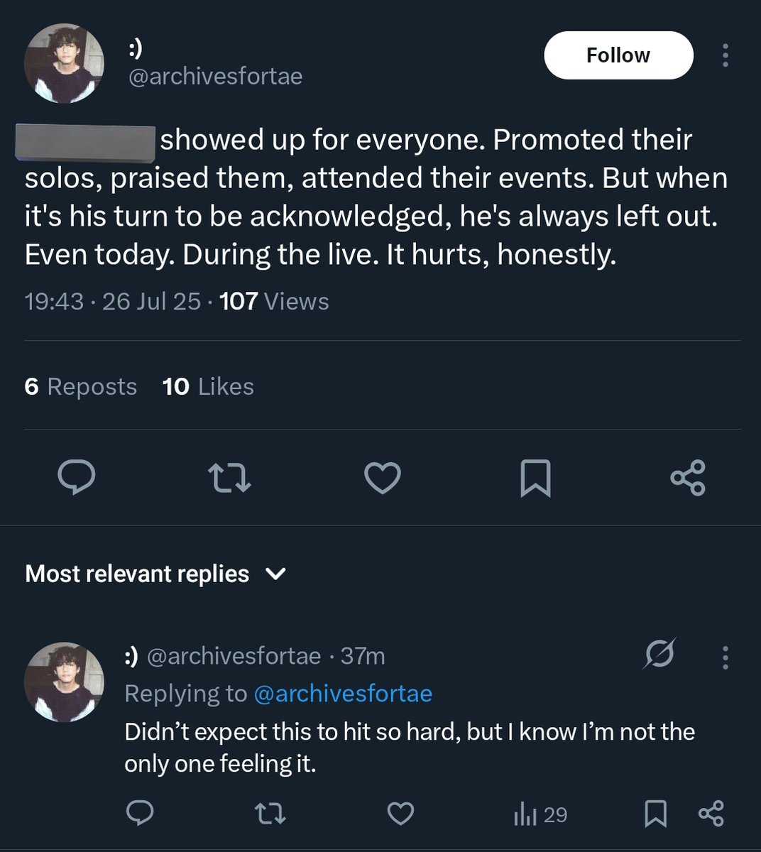 protectmyhope's tweet image. ‼️REPORT‼️
now yall absolutely have lost it. You won't decide what they will do. Every single time yall just act like yall know how their bond is more than them. Fck off seriously.
x.com/archivesfortae…
x.com/taehyungiieei?… (owner)