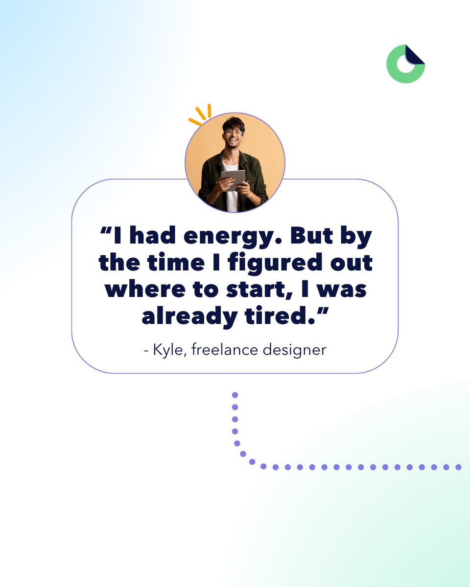 OrganyzPCM's tweet photo. Kyle didn’t need more motivation.
He just needed a system that remembered what mattered.

Sometimes the difference between stuck and steady is just a smarter setup.

#workflowdesign #systemsthatsupportyou #organyz #taskclarity #productivitytips #energyconservation https://t.co/gs2oyz3rz8