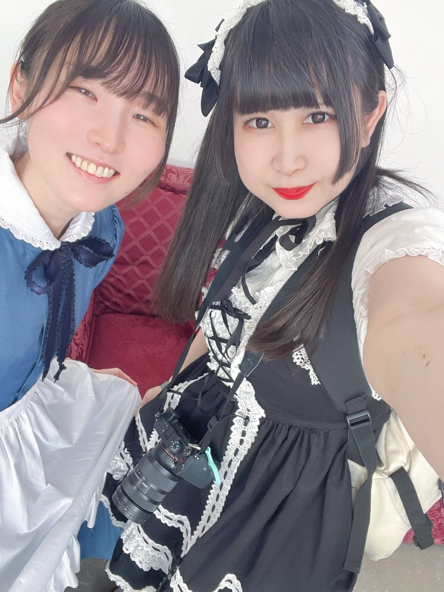 lilyriiri's tweet image. メイドのヤミエッタさん(@yamiettaofmaid)に会えた！地味に共通の友達多いです