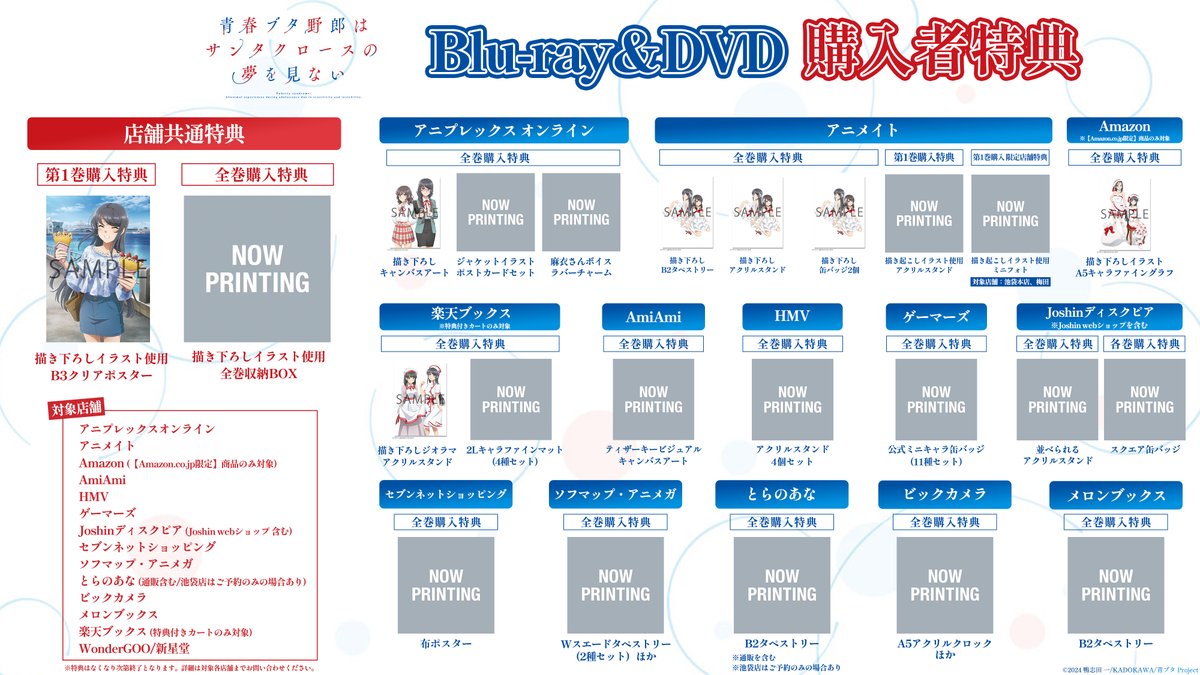 青春ブタ野郎　ブルーレイ特典等　まとめ売り 青春ブタ野郎 ブルーレイ特典等 まとめ売り ━━━━━━━━