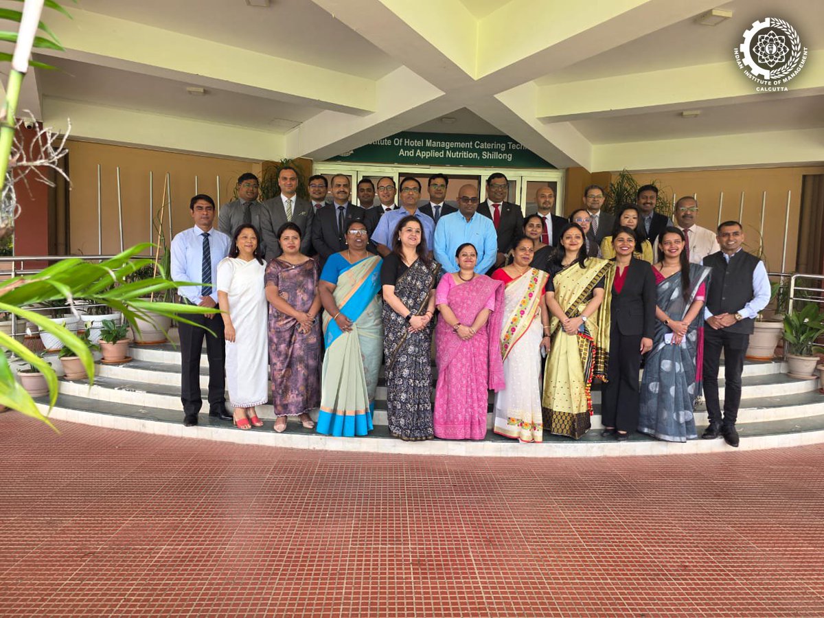 IIM_Calcutta's tweet image. 𝐄𝐦𝐩𝐨𝐰𝐞𝐫𝐢𝐧𝐠 𝐇𝐨𝐬𝐩𝐢𝐭𝐚𝐥𝐢𝐭𝐲 𝐄𝐝𝐮𝐜𝐚𝐭𝐨𝐫𝐬 𝐀𝐜𝐫𝐨𝐬𝐬 𝐈𝐧𝐝𝐢𝐚
IIM Calcutta recently conducted a 5-day Customized Faculty Development Program on Revenue Management and Dynamic Pricing at IHM Shillong, from 8th to 12th July 2025.
🎓 Program Director:…