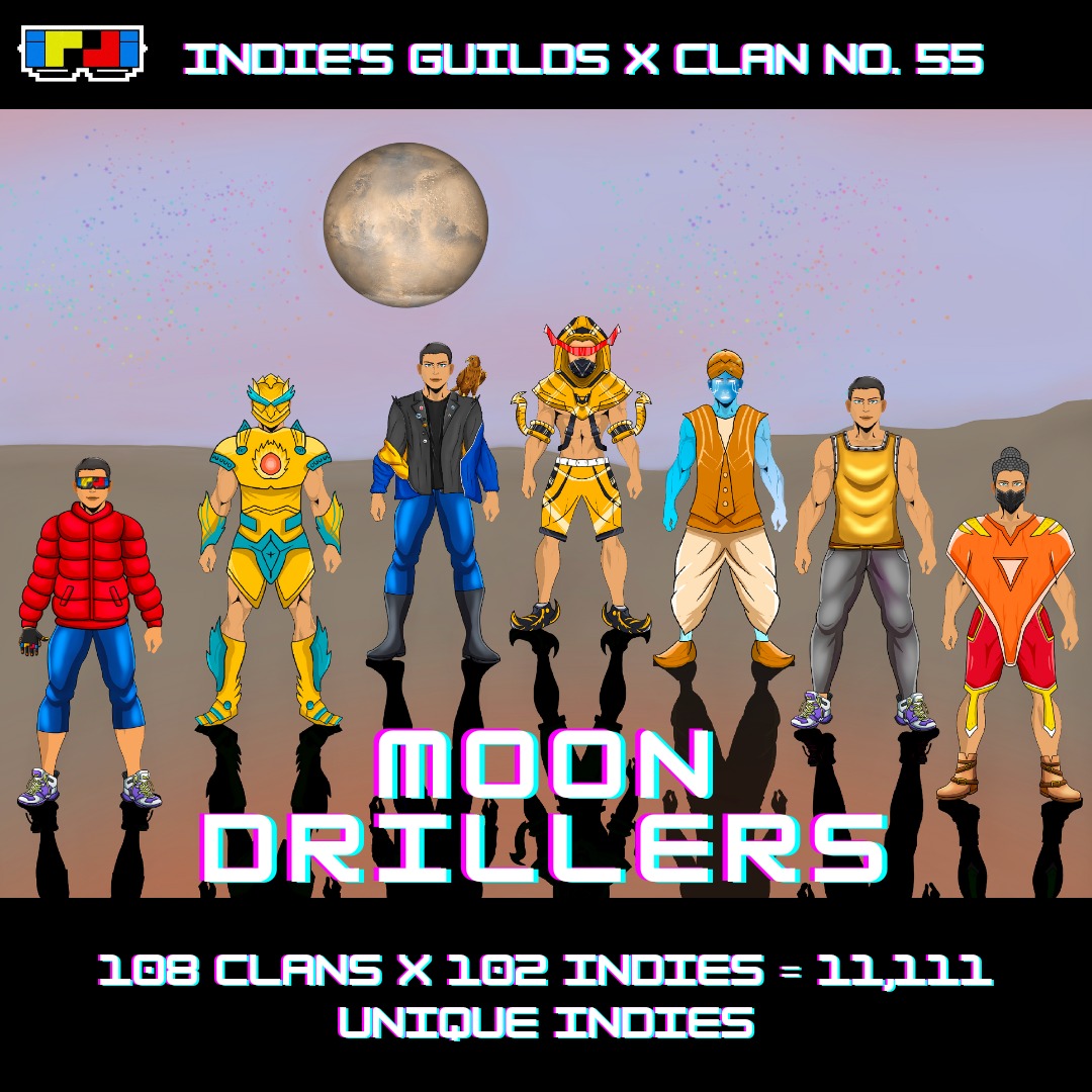 Indi_Coin's tweet photo. Indie's rare traits are spread throughout the 108 Kingdoms.
Presenting The Moon Drillers ( clan no. 55) , The Inter-planetary Indies !
Every Kingdom has its own story๐ !
Stay Tuned to win an INDI whitelist spot |
MINT in AUG ๐
#indiesnft #NFTCommunity #indicoin https://t.co/ZHIMPuNqUq