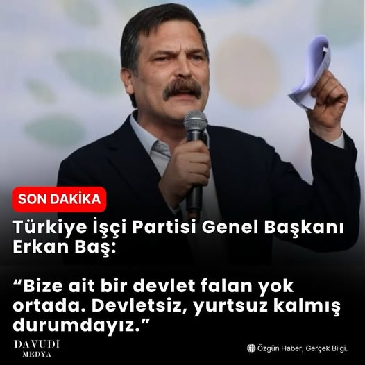 KumandanRte's tweet image. TÜRKİYE İŞÇİ PARTİSİ GENEL BAŞKANI ERKAN BAŞ BAKIN NE DİYOR !!
“Bize ait bir devlet falan yok ortada. Devletsiz, yurtsuz kalmış durumdayız.”
Bize ait bir devlet derken, siz kimsiniz LAN.?
Nasıl bir devlet istiyorsunuz.?
Aslında arkadaşlar bu serzenişe baktığımızda, bunların…