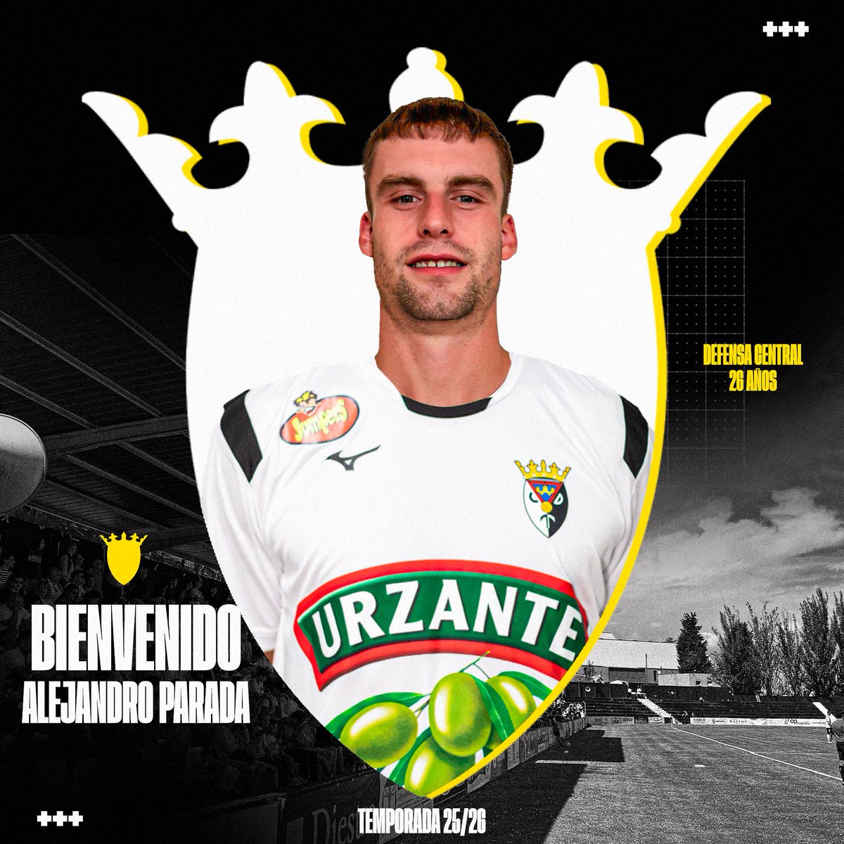 📯 𝗢𝗙𝗜𝗖𝗜𝗔𝗟 | Alejandro Parada nuevo jugador del CD Tudelano

🛡️ Central fuerte con gran poderío aéreo y dominador de área, aportará al club solidez defensiva. Tras una sobresaliente temporada en el CD Alfaro, ha sido uno de los mejores defensores de la categoría,