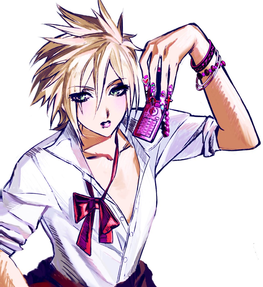 yiiiiiy6's tweet image. #FF7 #CloudStrife 
不打标签无人认得出来