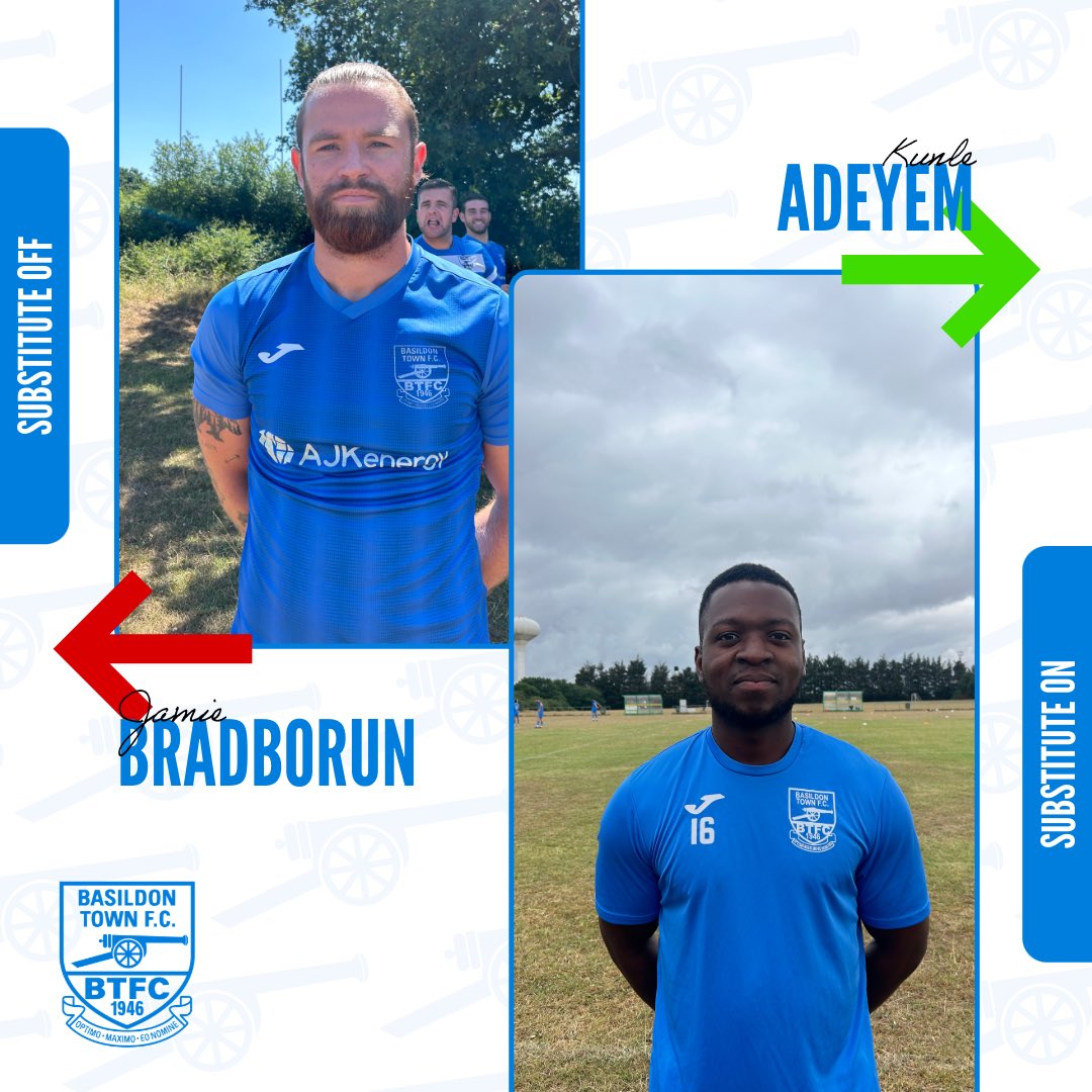 BasTownFC's tweet image. HALF TIME SUBS