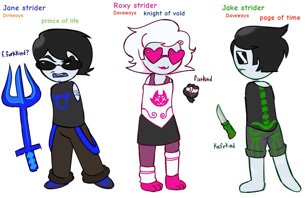 daveymaybe_'s tweet image. my Striderstuck au art from 2023 #homestuck