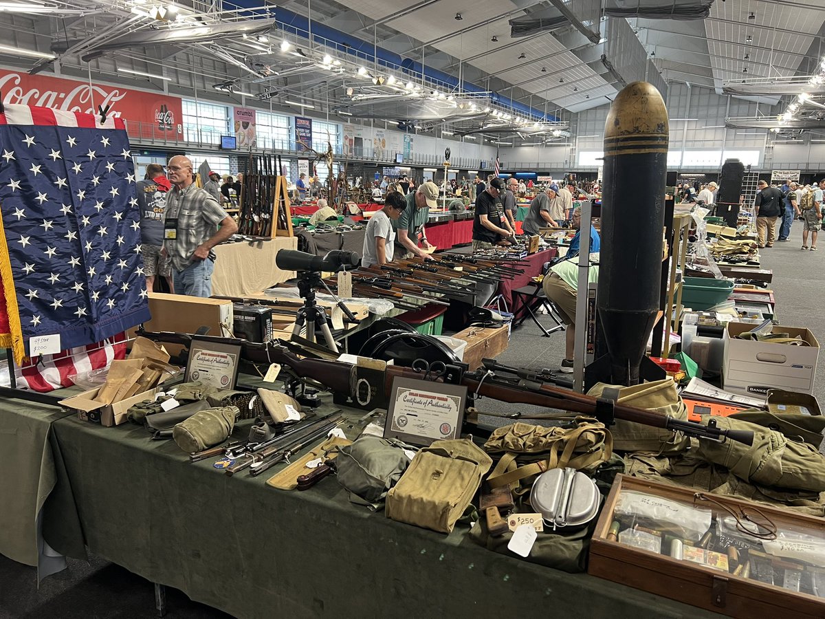 Having fun at the gun show in Hoover, AL.