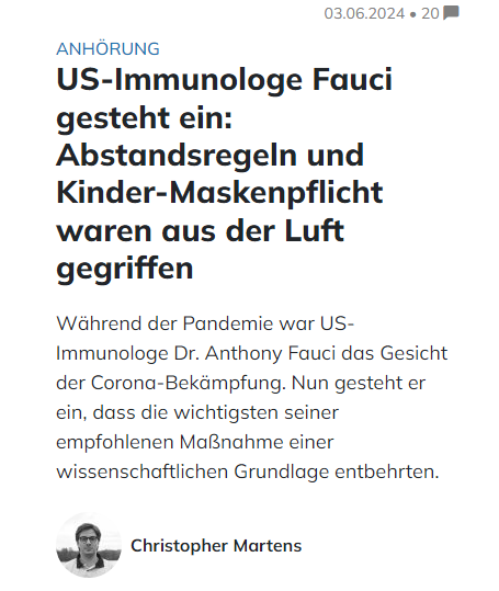 KarlKautabak's tweet image. Selbst Anthony Fauci verbreitet jetzt falsche Aussagen über Masken. Bin enttäuscht. Wenn nicht mal mehr Amerikas Obervirologe an Evidenz glaubt, bleibt mir nur noch: FFP2 auf, Augen zu und durch. Wissenschaft ist kein Meinungsbuffet. #MaskeWirkt #TeamAerosol