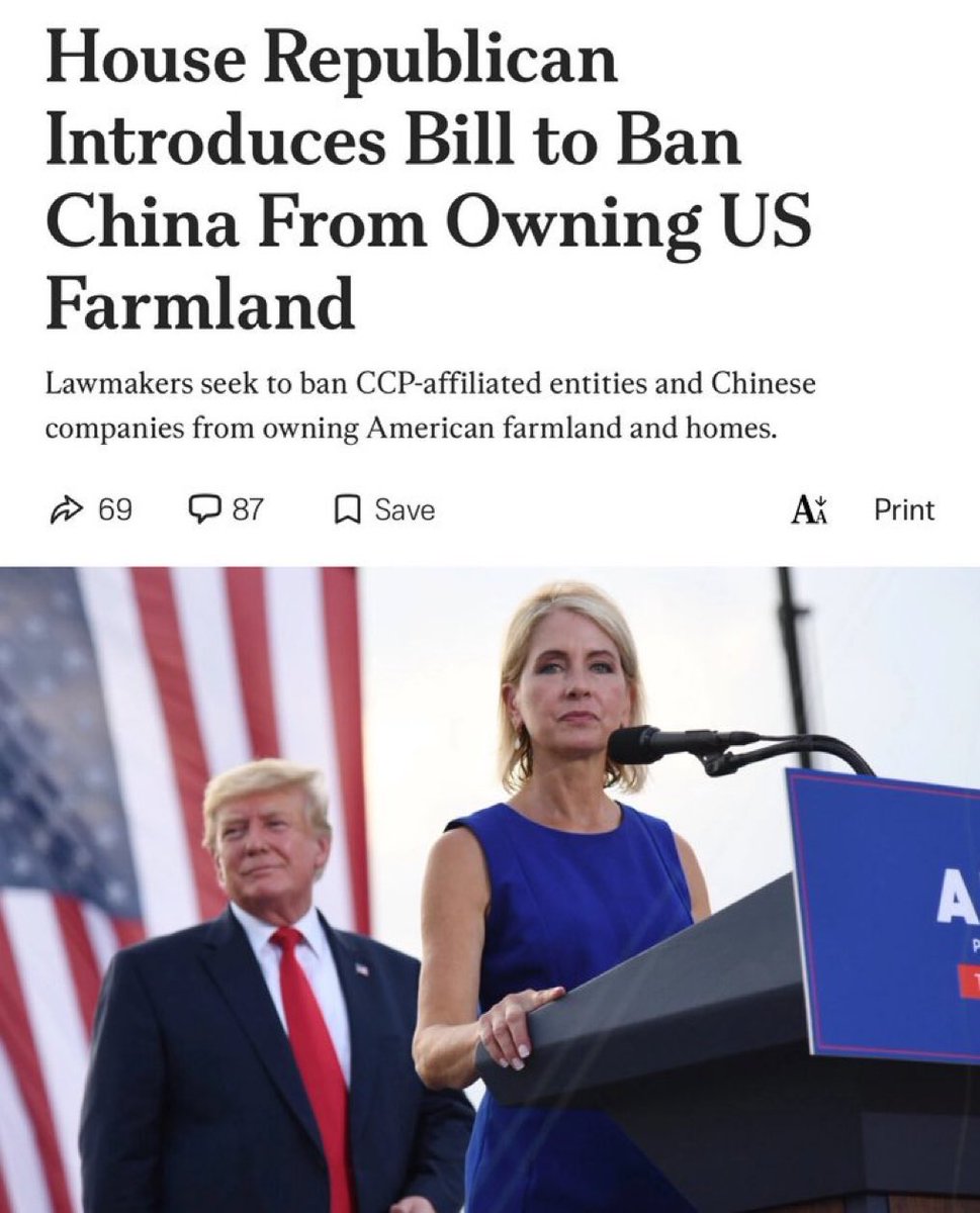 This shouldn’t be controversial. Ban the CCP from buying U.S. farmland. Full stop.