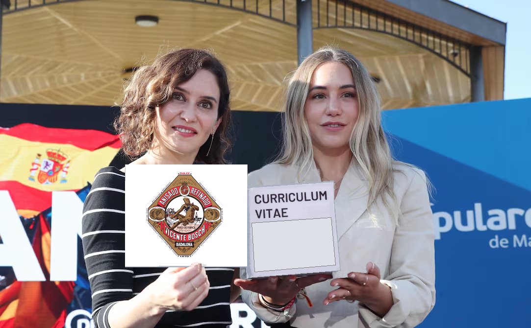 Noelia Núñez y Ayuso tapándole la boca a los zurdos.

El Currículum verdadero
