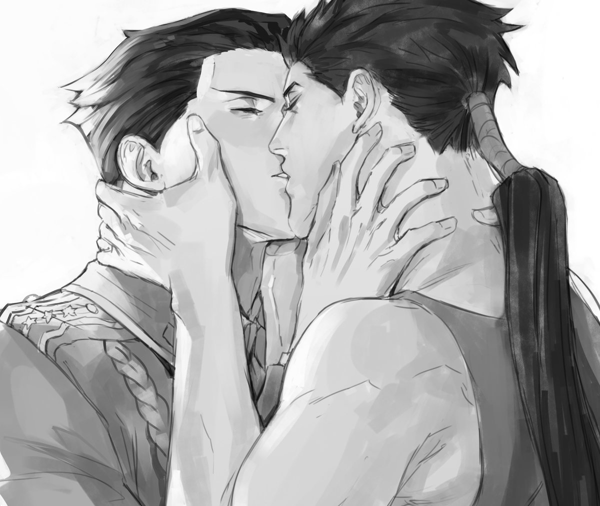 Someone requested an embrace between Archer and Kimblee, and I did a sketch, then more sketches happened. &lt;3 

#archblee