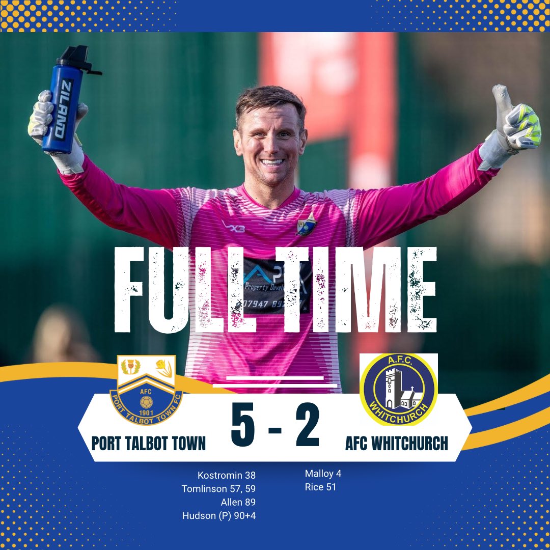 Port Talbot Town FC (@porttalbottown) on Twitter photo A victory in the #JDWelshCup against a very good <a href="/AFCWhitchurch/">AFC Whitchurch</a>
Good luck for your league campaign ๐
#SteelMen A victory in the #JDWelshCup against a very good <a href="/AFCWhitchurch/">AFC Whitchurch</a>
Good luck for your league campaign ๐
#SteelMen