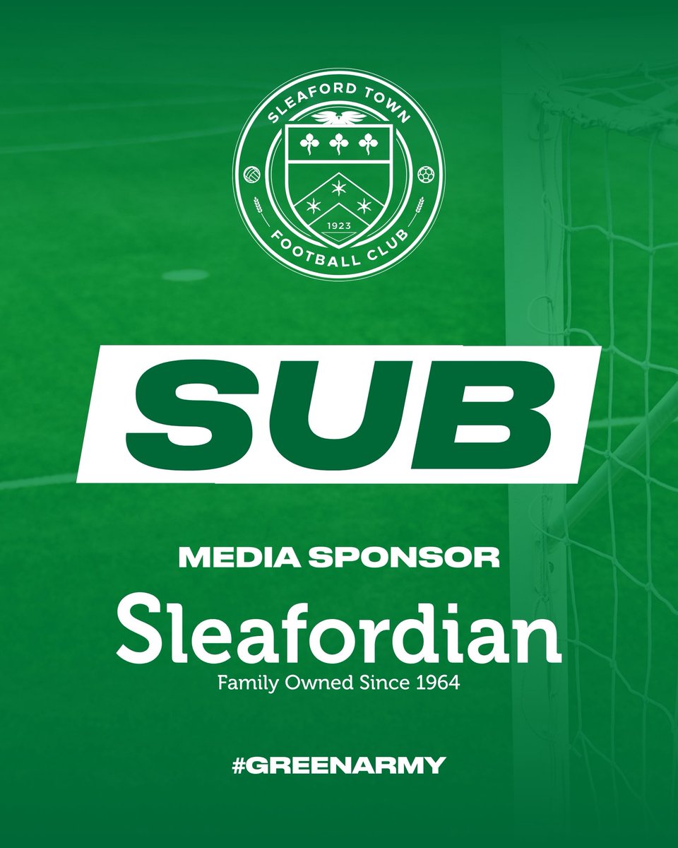 SleafordTownFC's tweet image. β56β
Substitution for the Greens as Riley is replaced by Dobson.
π’ #GreenArmy 0-3 #Swallownest π΅
#GreenArmy