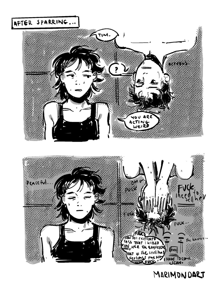 marimondart's tweet image. Theyre into each others exes your honor,,,
Tim drake,,,, cassandra cain… my beloved idiots….
#timkon #stephcass