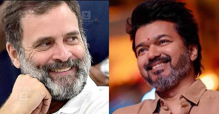 SureshRTvk's tweet image. தளபதியும் ராகுல் காந்தியும் ஒரே மேடைல கைகோர்த்து நின்னா எப்படி இருக்கும் 🔥🔥