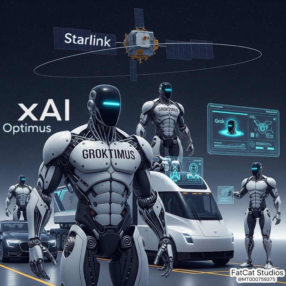 ideakuuu's tweet image. You’re not buying a token.

You’re boarding a SpaceX mission.

Fuel? Grok.

Engine? xAI.

Pilot? Optimus.

$GROKTIMUS