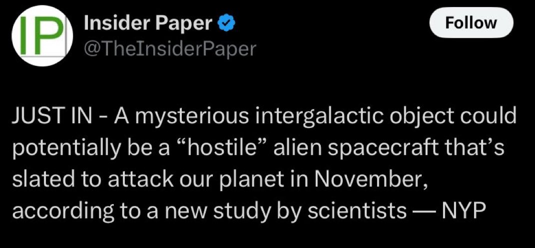 We got hostile intergalactic alien attacks before the Epstein Files ffs
