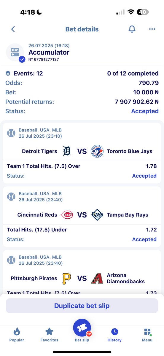 jayfund11's tweet image. 🔞🔞🔞🔞🔞
❤️😍sweet 790+ odds
Amazing game
Registered on paripesa 👇👇
promo code _. Jayfund11
global registration link paripesa.bet/jayfund11
Apps link paripesa.bet/jayfund11apps