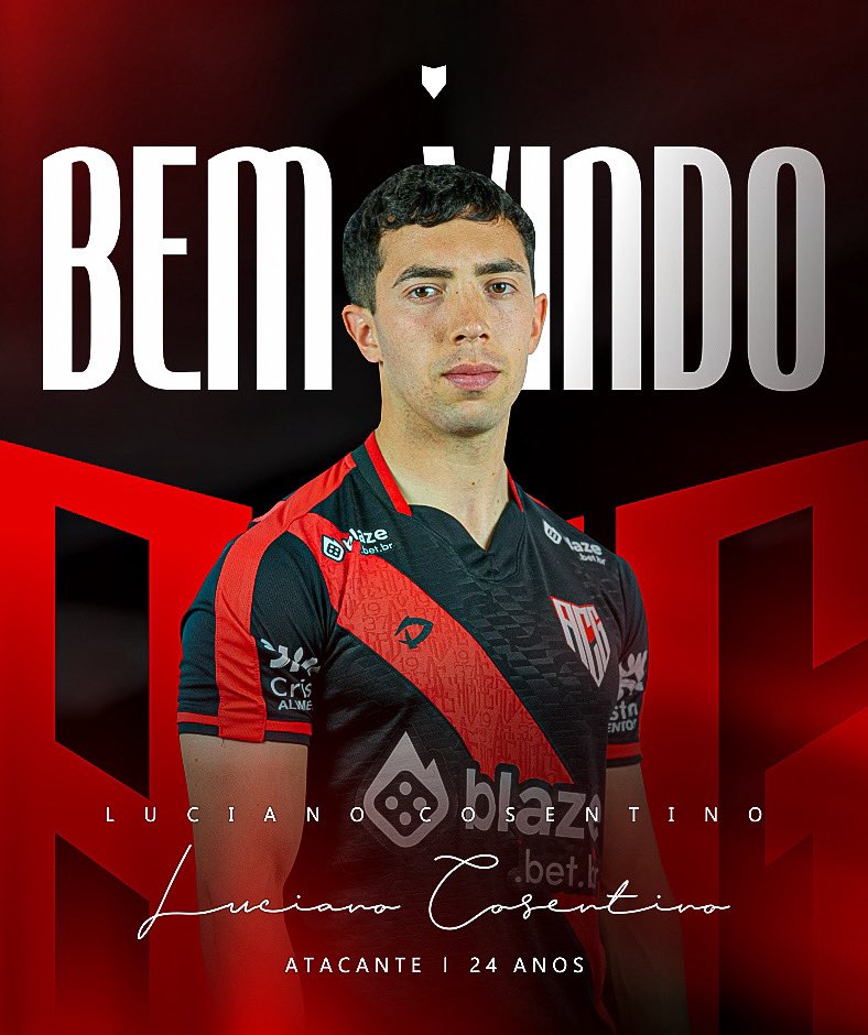 ACGOficial's tweet image. 🇹🇹 LUCIANO COSENTINO É DO DRAGÃO! O Atlético Goianiense anuncia a contratação de Luciano Cosentino, atacante de 24 anos. Com passagem pela Seleção Uruguaia 🇺🇾, Cosentino se destaca por ser um jogador veloz e habilidoso. Já atuou por equipes como Montevideo Wanderers, Plaza…